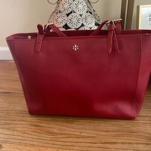 Large Tory Burch Tote RED